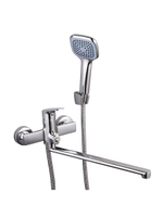 Смеситель ванна MELODIA Waltz картридж 35мм длинный излив 350мм поворотн.аэратор, хром MDV30141