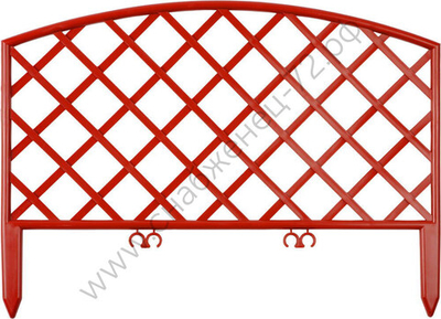 GRINDA Плетень, 24 х 320 см, терракот, 7 секций, декоративный забор (422207-T)