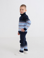 Свитер вязаный с горлом "Северное сияние"