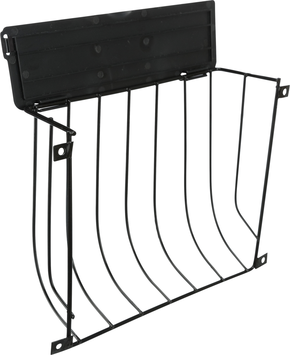 Кормушка для сена настенная, металл, 22 х 16 х 6 см, черный, Trixie