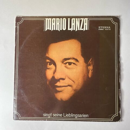 Винтажная виниловая пластинка LP Mario Lanza Марио Ланца, Singt Seine Lieblingsarien (ГДР 1976)