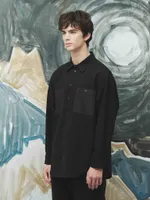 Рубашка Sashina Patchwork черная