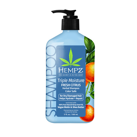 HEMPZ Шампунь Тройное увлажнение 500ml / Triple Moisture Daily Herbal Replenishing Shampoo
