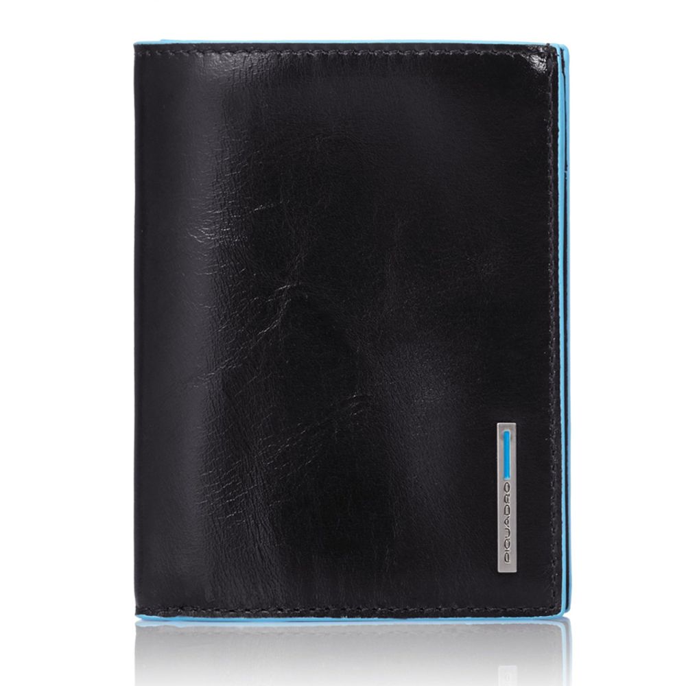 Кошелек Piquadro Blue Square черный телячья кожа (PU1129B2/N)