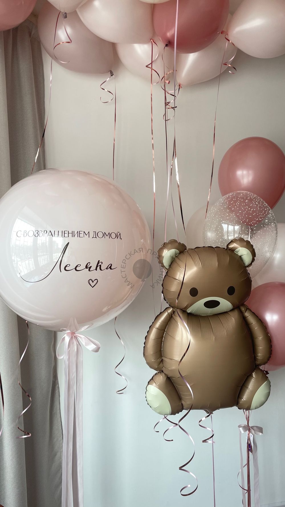 Воздушные шары на выписку для девочки №8970  Изображение4