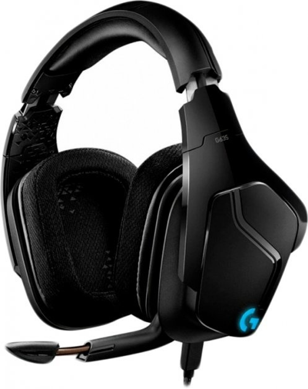 Наушники Logitech G635 Lightsync черный
