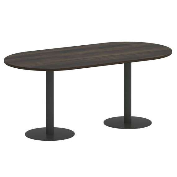 Onix Direct Стол овальный O.SPRG-3 Дуб Мали/Металл Антрацит 1800*900*750