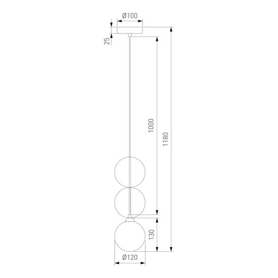 40074/1 / подвесной светильник / синий