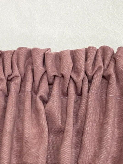 Комплект штор BlessLight Портьеры Канвас 270х100 1 шт. Брусничный