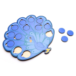 Весёлые кружочки павлин