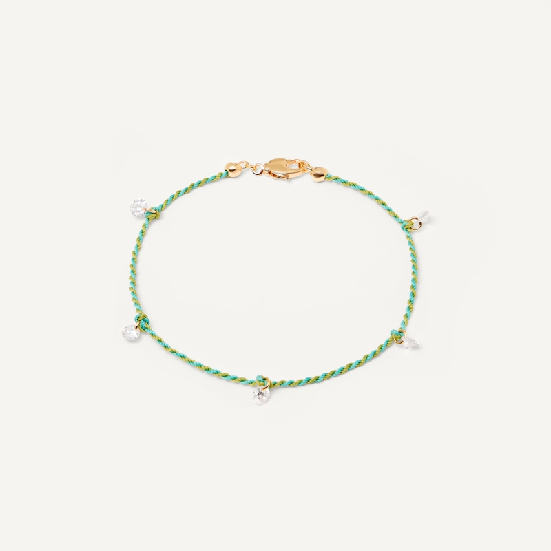 Анклет Плетеный Твой Цвет – Маленький кристалл