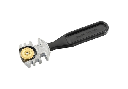 Стеклорез роликовый, 3 режущих элемента, с пластмассовой ручкой (5шт)