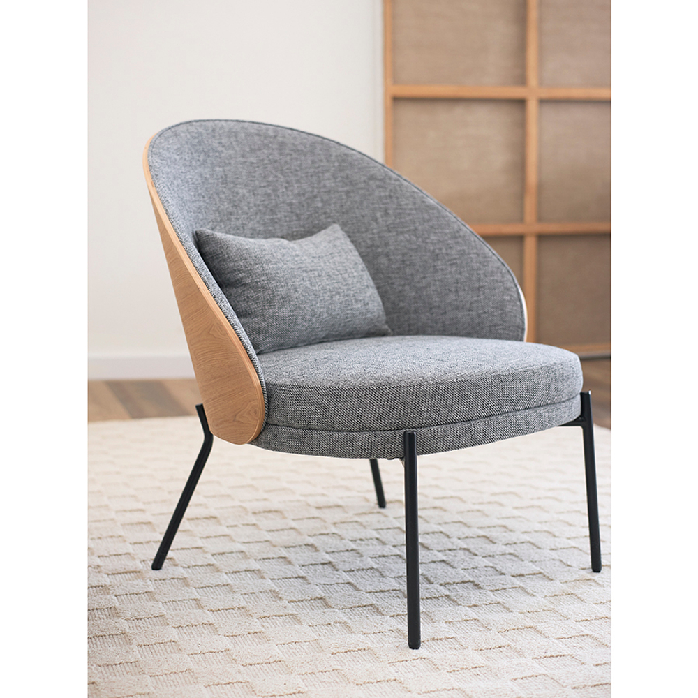 Кресло Cloud, рогожка, грифельно-серое