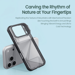 Чехол тонированный прозрачный от Nillkin на iPhone 17 Pro, серия Iceblade Prop Case (версия с прозрачной крышкой объектива)