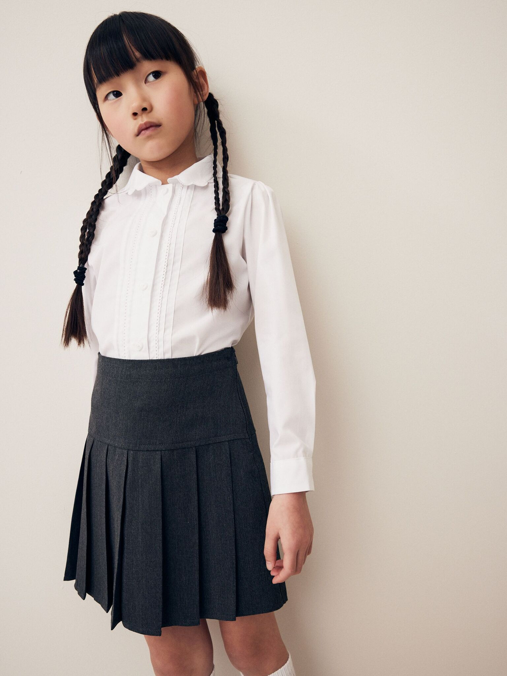 Юбка и шорты-велосипедки в комплекте для девочки Next Q76-881, Темно-серый