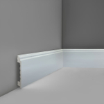 Плинтус Real Baget P3-100 (под покраску) [Рейками]