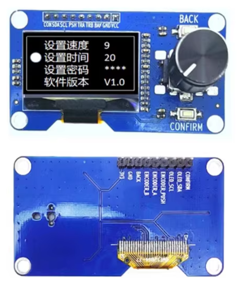 OLED I2C дисплей 1.3′′ с энкодером EC11