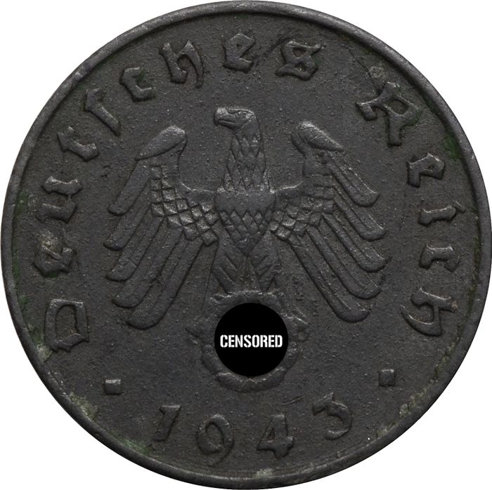 10 рейхспфеннигов 1943 Германия (Третий рейх) "A"