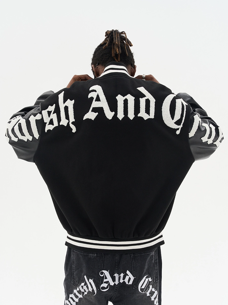 Бомбер HARSHandCRUEL  "Gothic Logo" Varsity Jacket