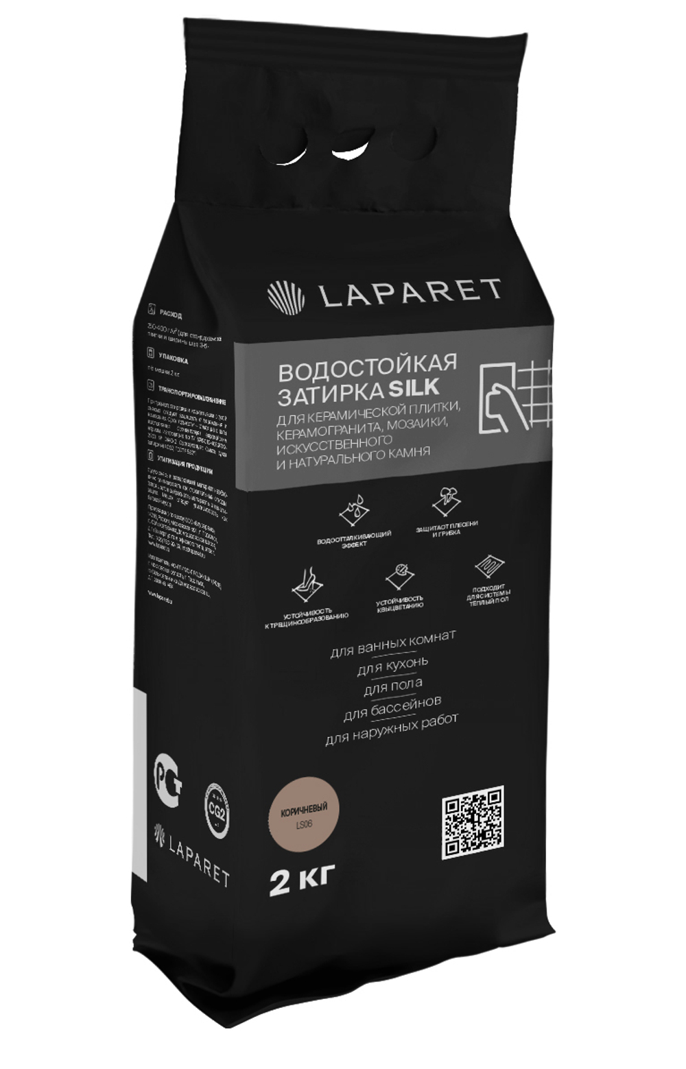Laparet-fuga Silk, коричневый водостойкая (2 кг)