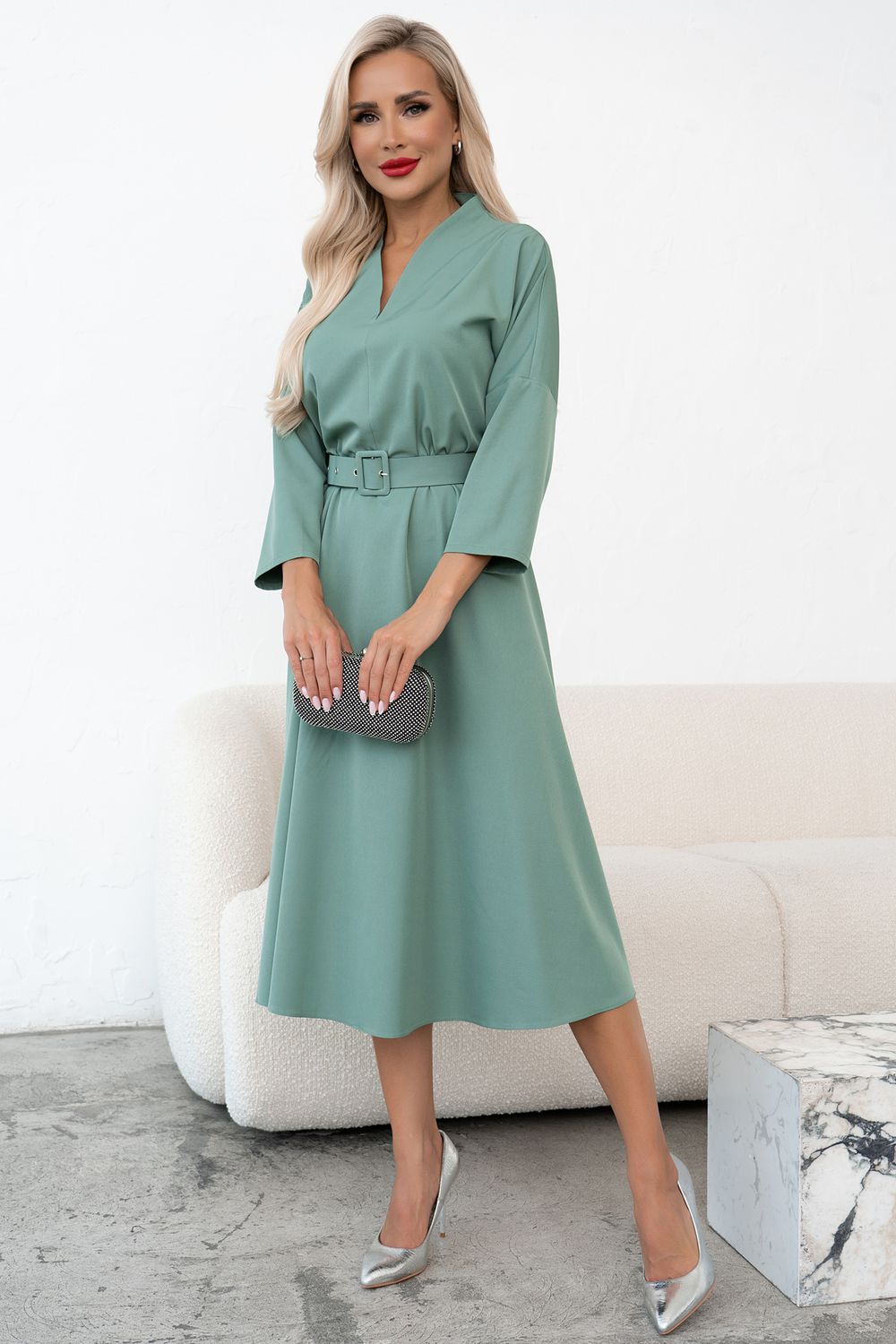 Платье Турин (фисташка) Р11-1222/3 Nikol (Акция)