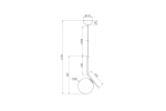 K2GP-825BR-S Светильник потолочный d20*48см