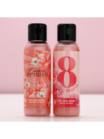 Подарочный набор «С 8 Марта!», гель для душа и пена для ванны 2×100 мл, мочалка для тела, Чистое счастье