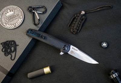 Складной нож Biker Z VG-10 (Cryo) StoneWash Black G10