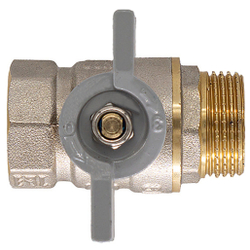 Кран CTM шар. для воды 1" г/ш бабочка СТАНДАРТ CWFMB001