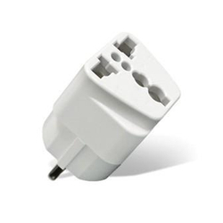 Переходник универсальный ''UNIVersal'' белый с/з 16а 250В (еврослот) (BD1710-1)