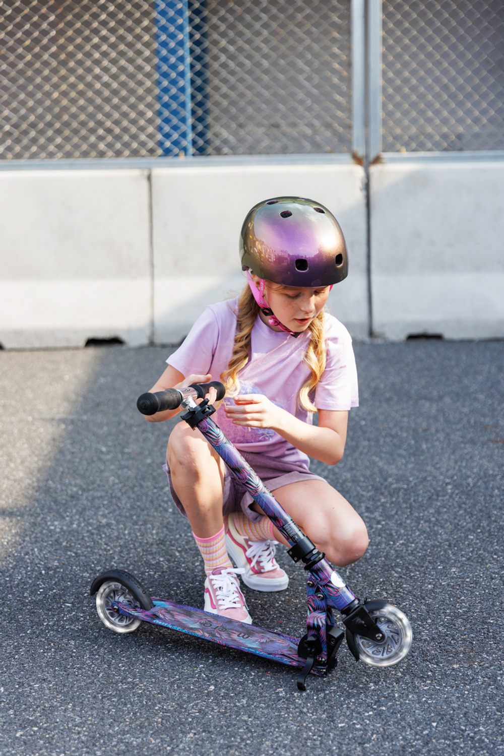 Самокат Micro Sprite LED, Art Джунгли