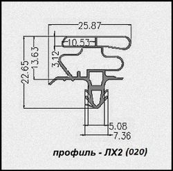Уплотнитель для холодильника Liebherr C 4025 INDEX 20B/001 м.к. размер 675*545 мм по пазу (020)
