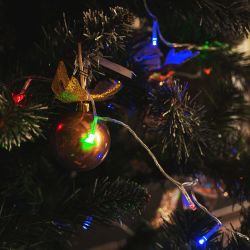 ULD-S2500-225-STK MULTI IP20 Гирлянда светодиодная. 25м. Соединяемая. 225 светодиодов. Разноцветный свет. Провод прозрачный. ТМ Uniel