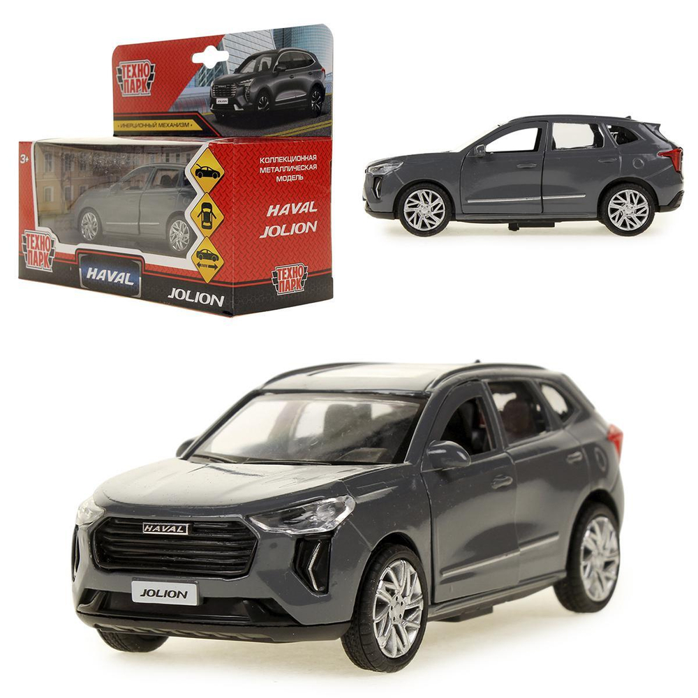 Модель ин. мет. "Haval Jolion" 12см, двери, багаж, темно-серый, коробка JOLION-12-GY (72) (Технопарк)