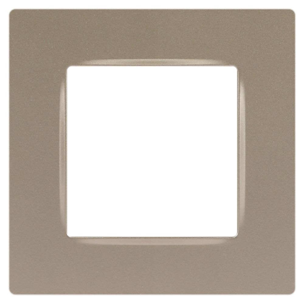 Рамка для розеток и выключателей ЭРА Серия 12 12-5201-04 на 1 пост, Классик, шампань