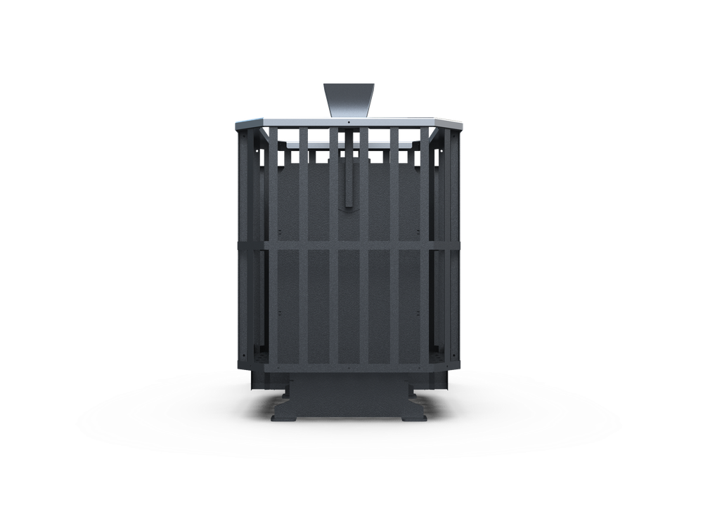 Банная печь Душа- 15 Сетка Высечка Закрытая Каменка панорама