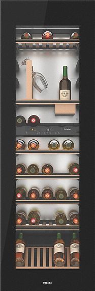 Винный холодильник Miele KWT 6722 iGS OBSW + набор сомелье WSS 6700 (177 см)