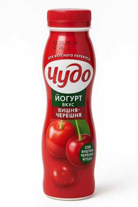Йогурт Чудо питьевой вишня-черешня 260 гр
