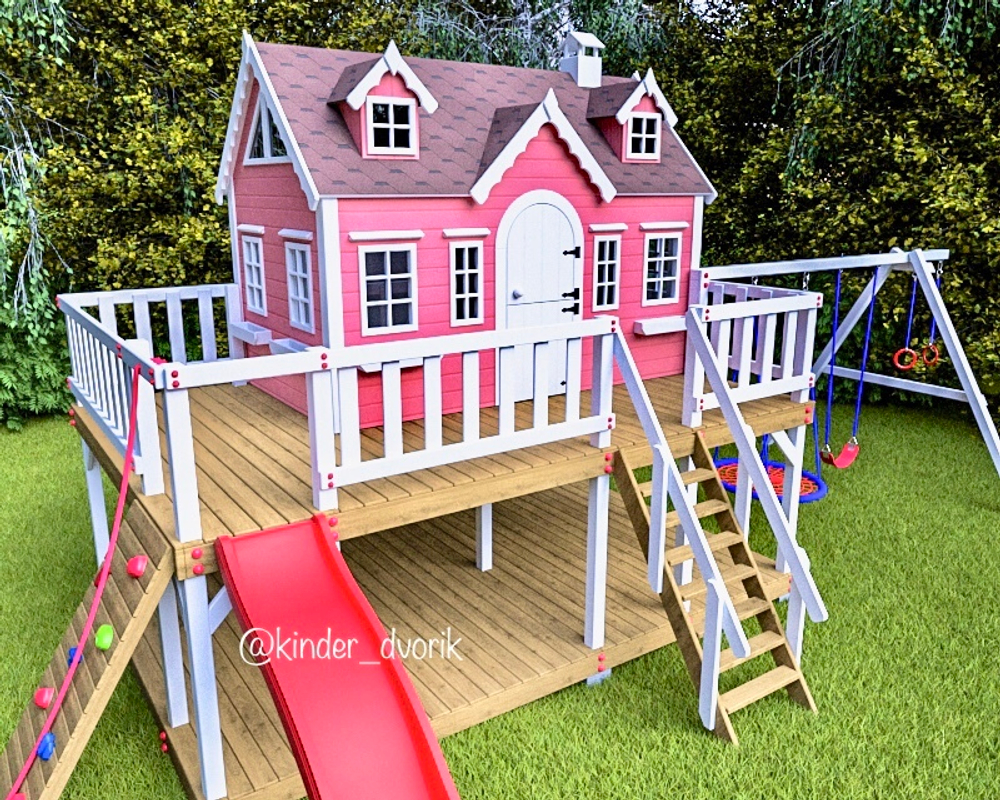 Детский деревянный домик Камилла