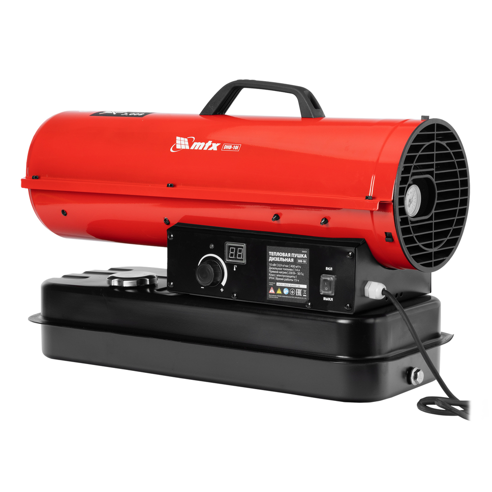 Дизельная тепловая пушка DHB-10i, 10 кВт, 400 м3/ч, прямой нагрев, термостат MTX