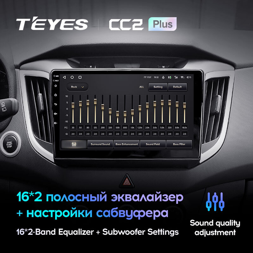 Teyes CC2 Plus 10,2" для Hyundai Creta, iX25 2016 - 2020