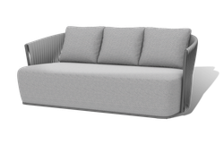 "Флоренция" лаунж-зона из искусственного ротанга, цвет графит