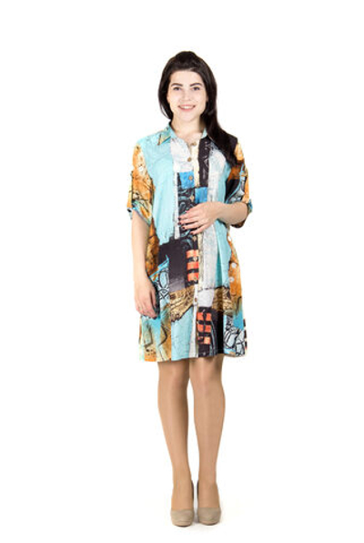 Платье для беременных и кормящих из вискозы, размер 56