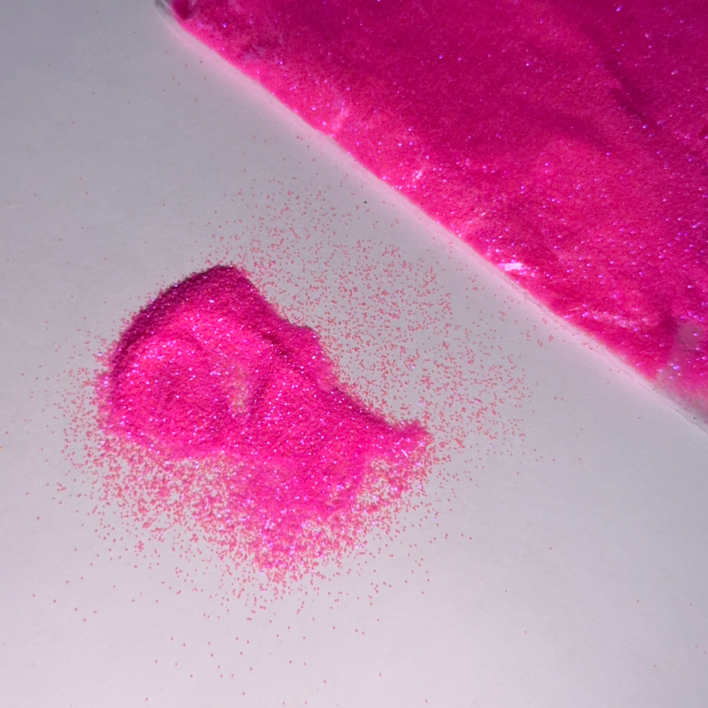 Блестки в пакетике 10 гр 0,1 мм неоновые малиновые
