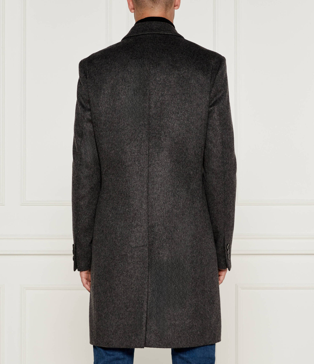 Хлопковое пальто h-hyde BOSS BLACK - серый(50525739)