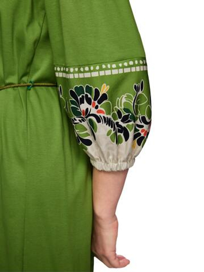 Marc Cain Платье из хлопка с подчеркнутой талией