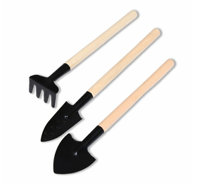 Greengo Набор инструмента для ухода за комнатными растениями, 3 предмета, деревянные ручки