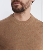 Хлопковый свитер palao BOSS BLACK - коричневый(50506033)