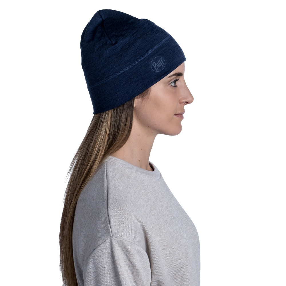 Шапка Buff HEAVYWEIGHT MERINO WOOL HAT SOLID DENIM