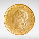 Italy 20 Lire 1972 R "Oak Branch", AU